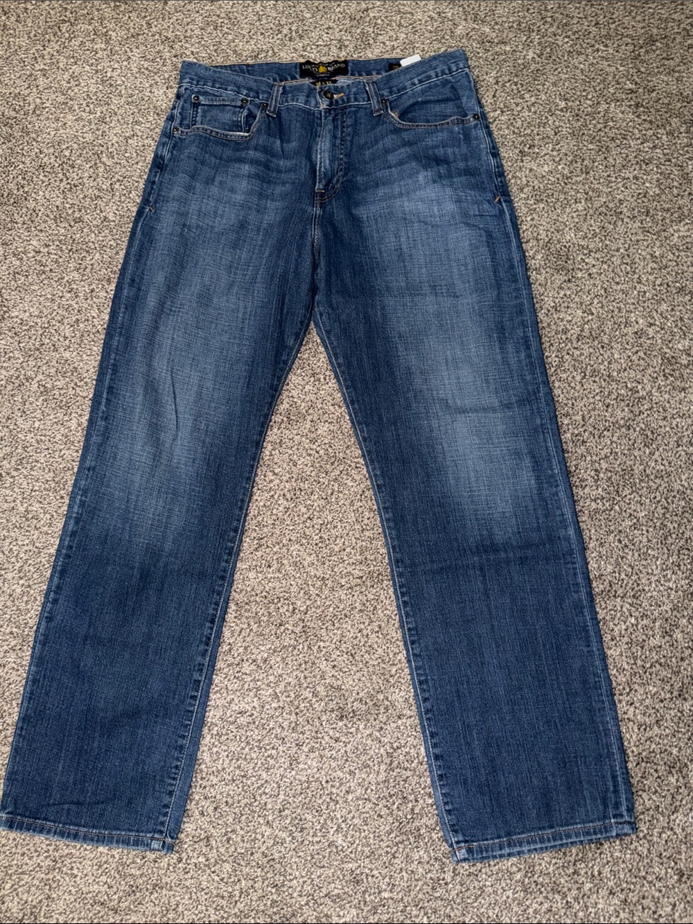 Lucky Brand Men's Straight Jeans in Blue Denim